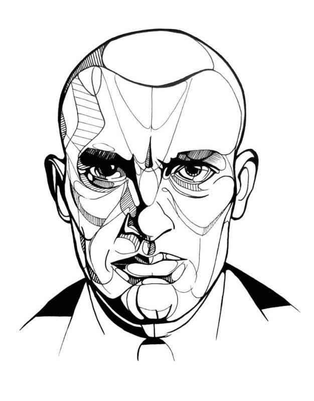 Маяковский арт портрет