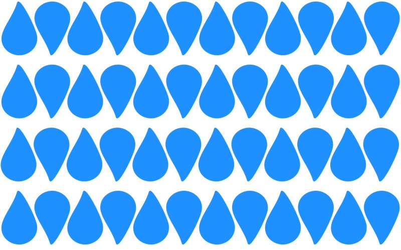 Трафарет капельки для вырезания