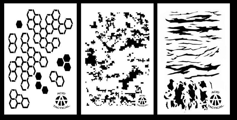 Трафарет камуфляжа для покраски лодки