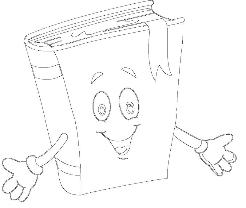 Книжка трафарет