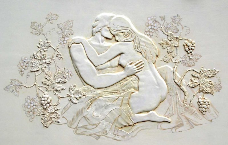 Рельефное панно из гипса