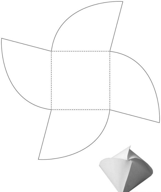 Схемы коробочек для подарков