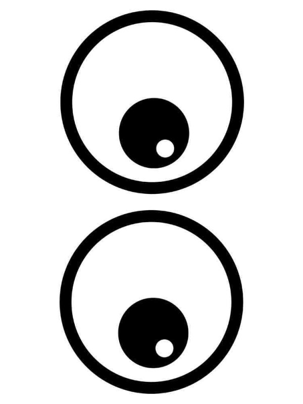 Глаза трафарет