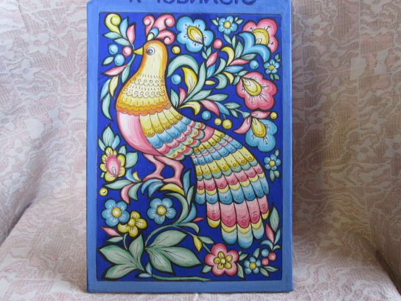 Роспись дощечки