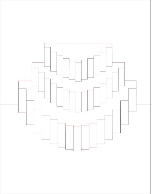 Объемная открытка киригами
