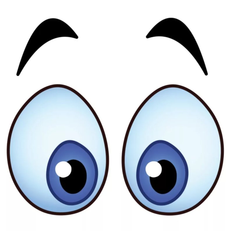 Глаза мультяшные