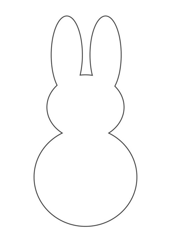 Пасхальный заяц выкройка