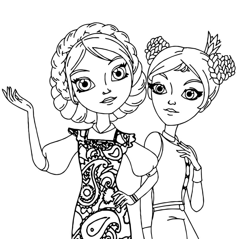 Раскраска царевны Василиса