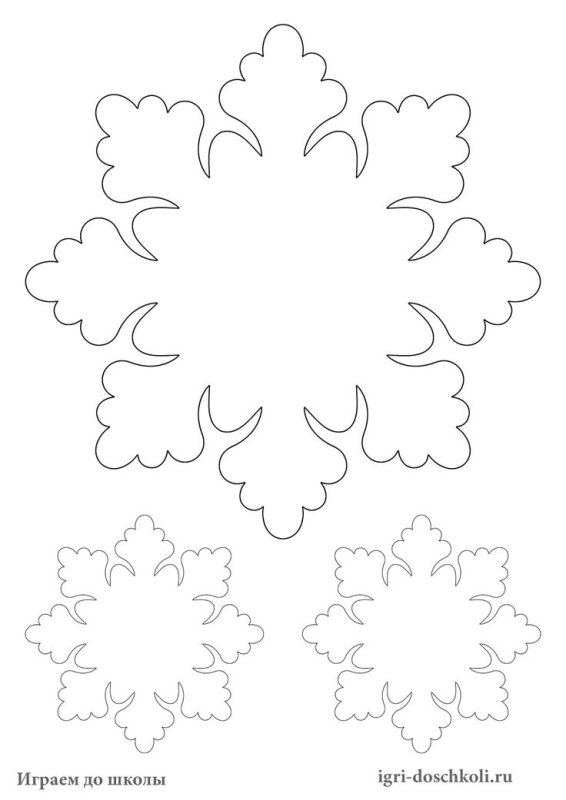 Трафарет «снежинки»