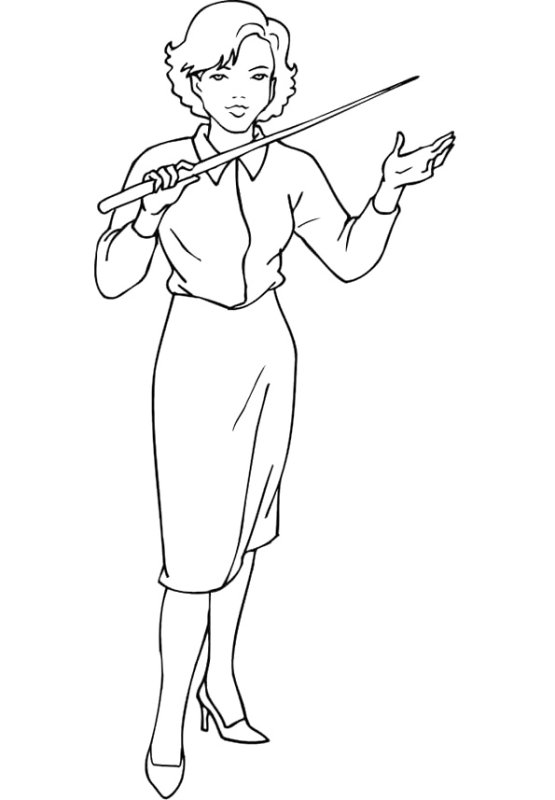 Раскраска женщина