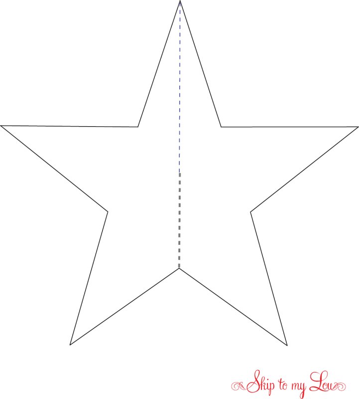 Трафарет звезды