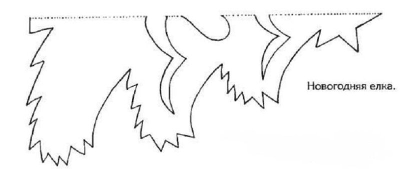 Объемная елка для вырезания
