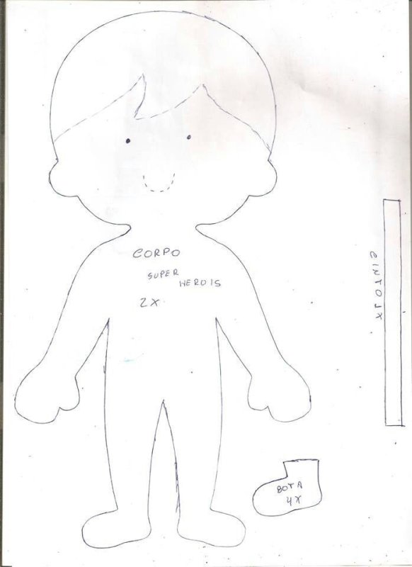 Плоскостные куклы из фетра выкройки