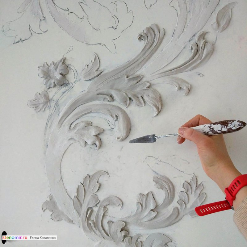 Гипсовая лепнина на стену