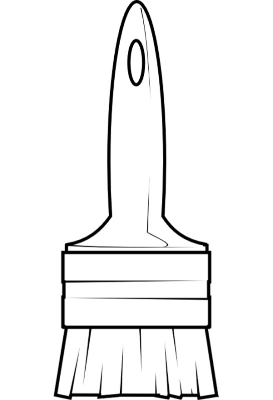 Кисточка раскраска