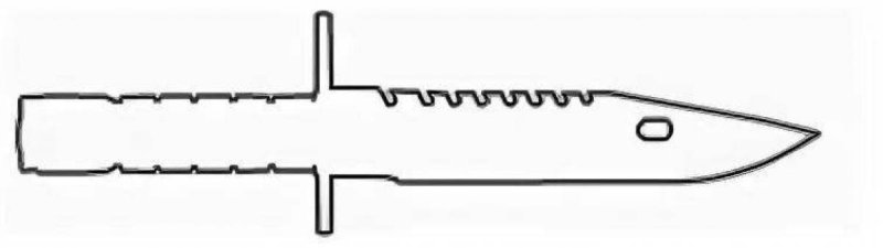 Нож м9 байонет чертеж