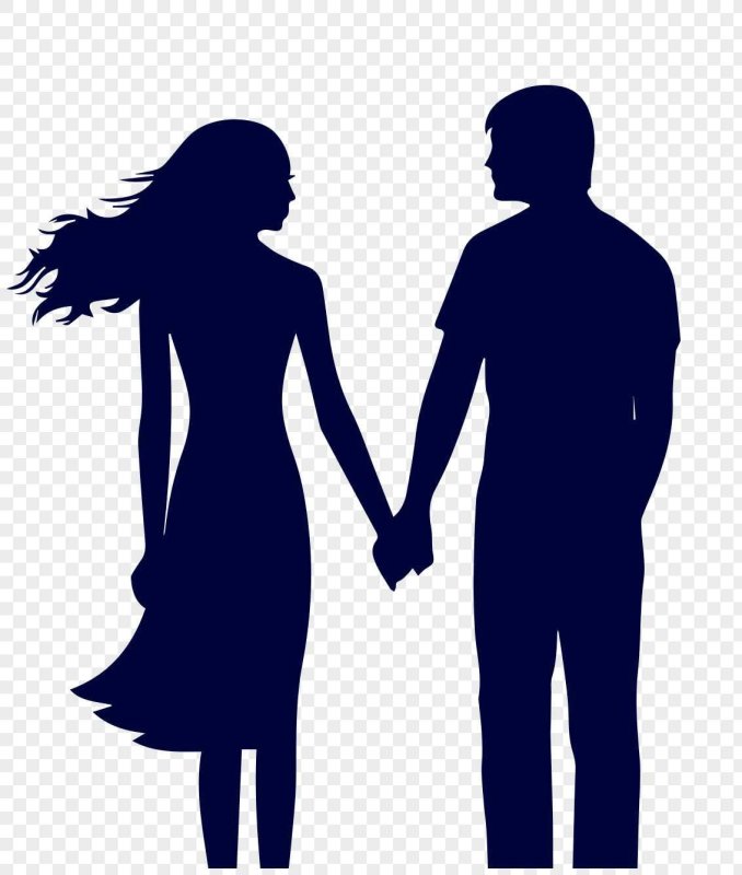 Мужской и женский силуэт