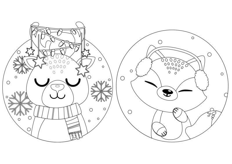 Новогодние раскраски 2023 года