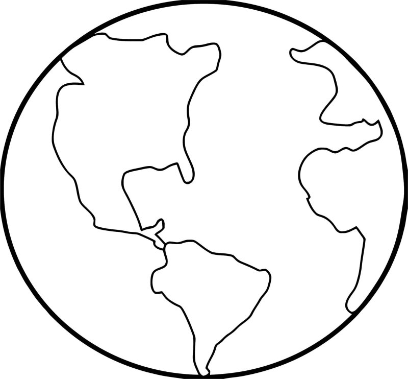 Земля раскраска