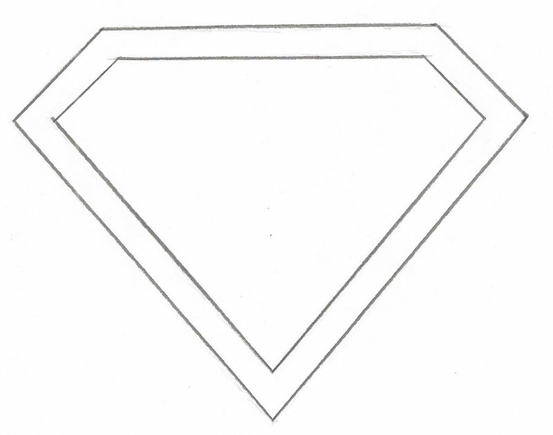 Значок Супермена шаблон