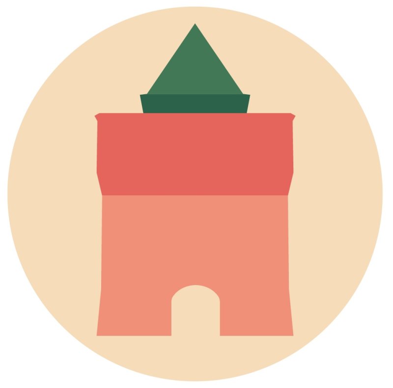 Нижний Новгород Кремль Дмитриевская башня вектор