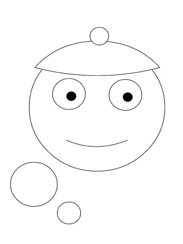 Капитошка раскраска