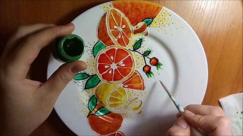 Роспись тарелок