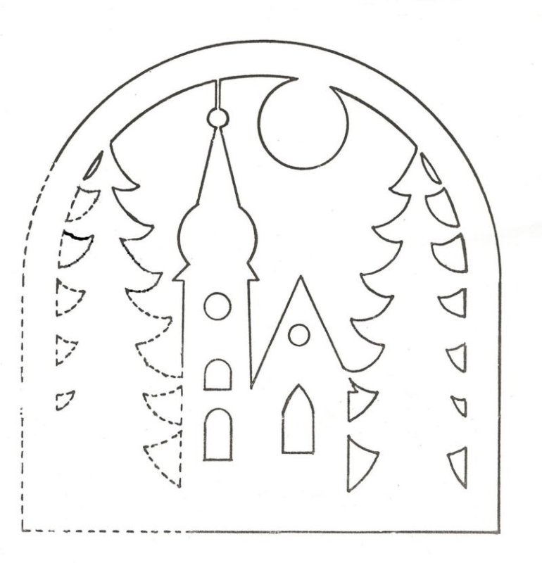 Новогодние вырезалки на окна