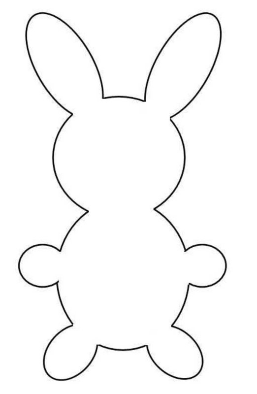 Трафарет зайчика