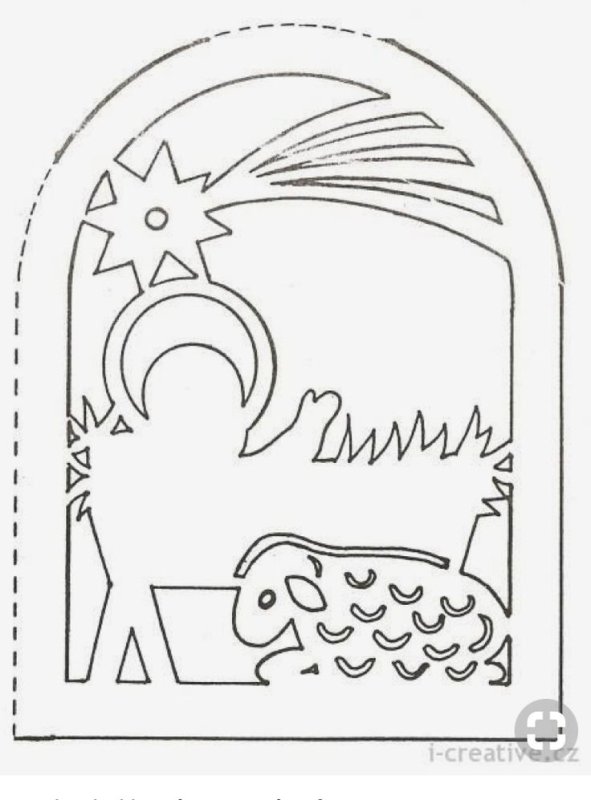 Трафарет Рождество