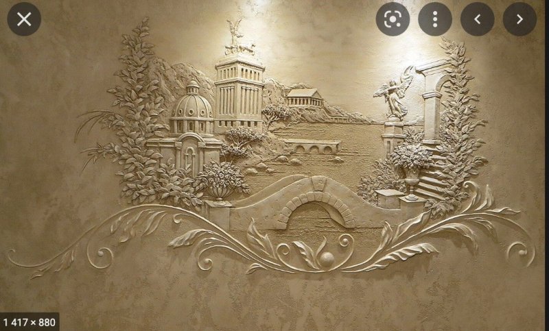 Панно из декоративной штукатурки