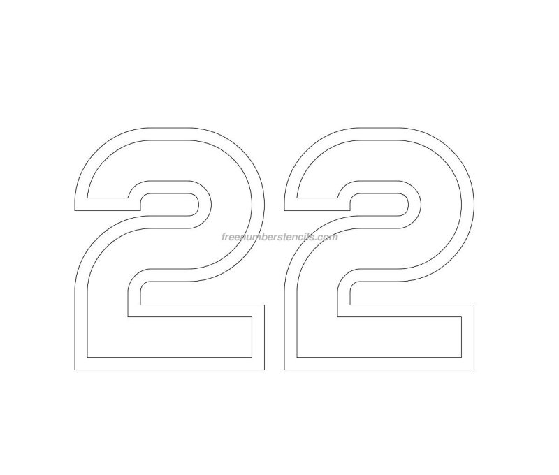 Цифра 35 трафарет