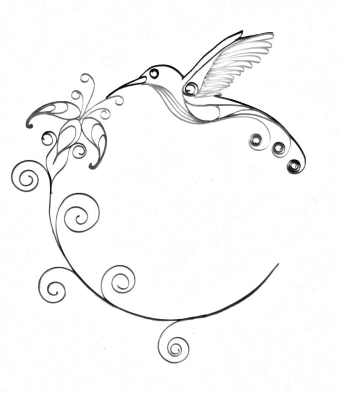 Квиллинг эскиз