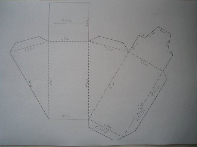 Коробочка кусочек торта