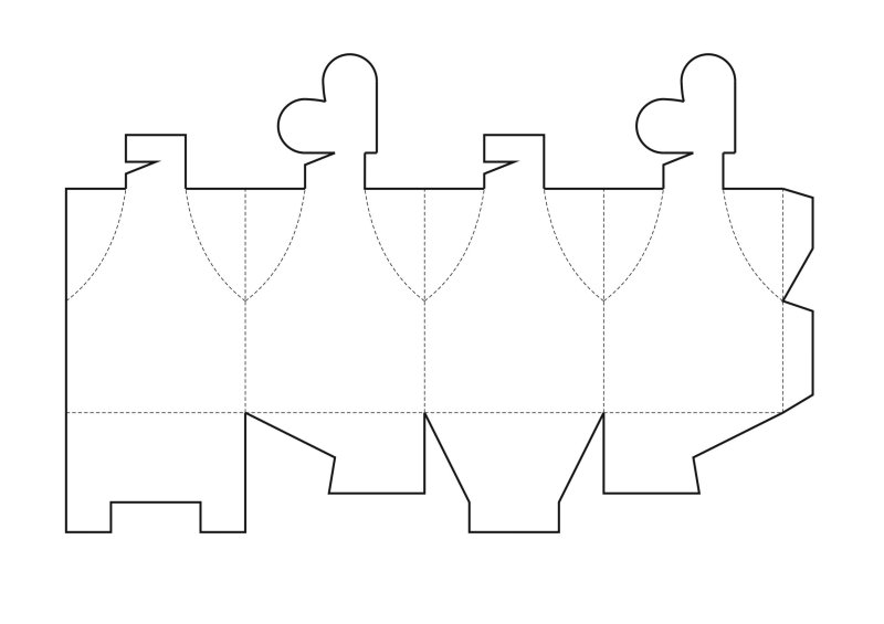 Бонбоньерка шаблон