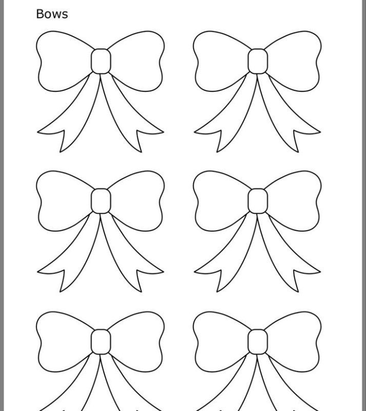 Бантик трафарет