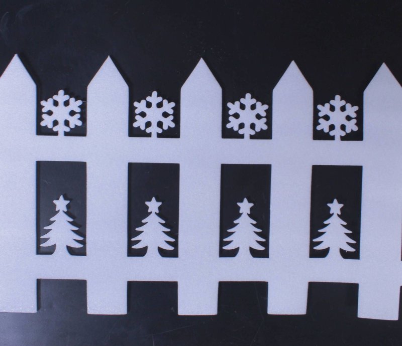 Забор трафарет