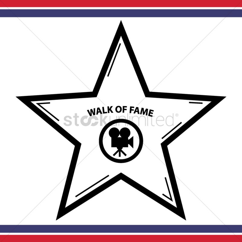 Аллея звезд вектор