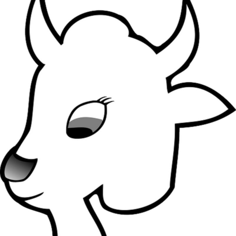 Трафарет козы