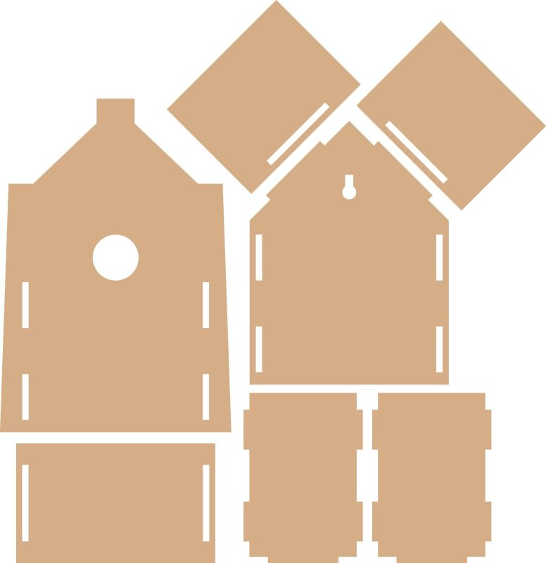 Развертка домика