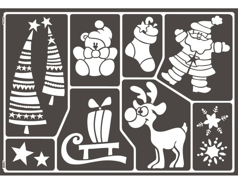 Наклейки на окна новогодние