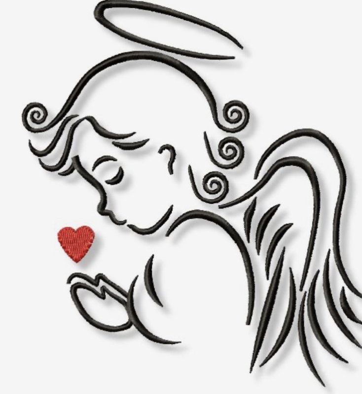 Ангел векторный рисунок