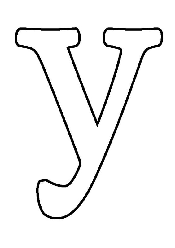 Трафарет букв