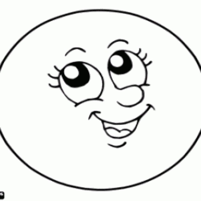 Солнышко без лучиков раскраска