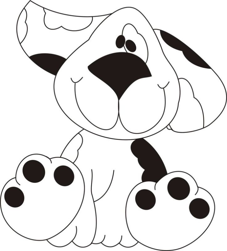 Собака для раскрашивания