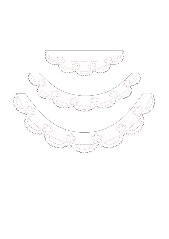 Шаблоны объемных открыток