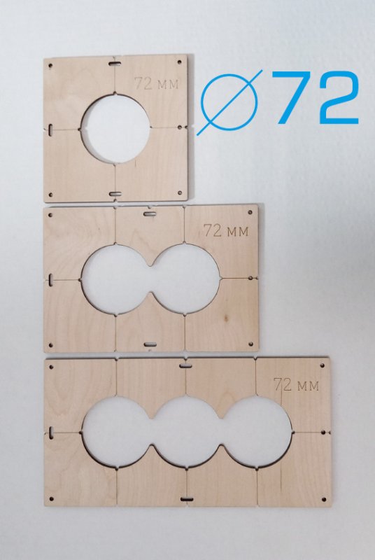 Шаблон для сверления подрозетников