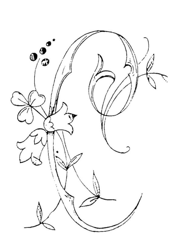 Красивые буквы для вышивки гладью