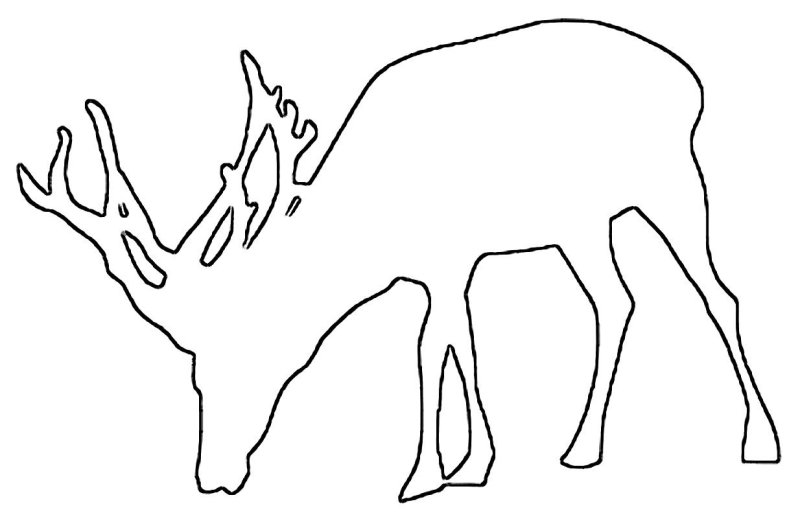 Олень для вырезания