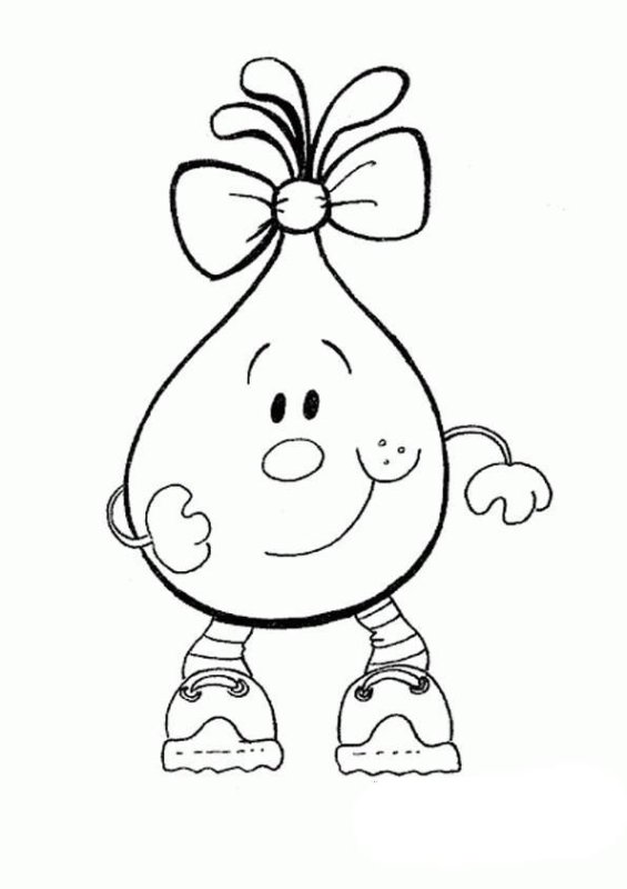 Капелька воды раскраска